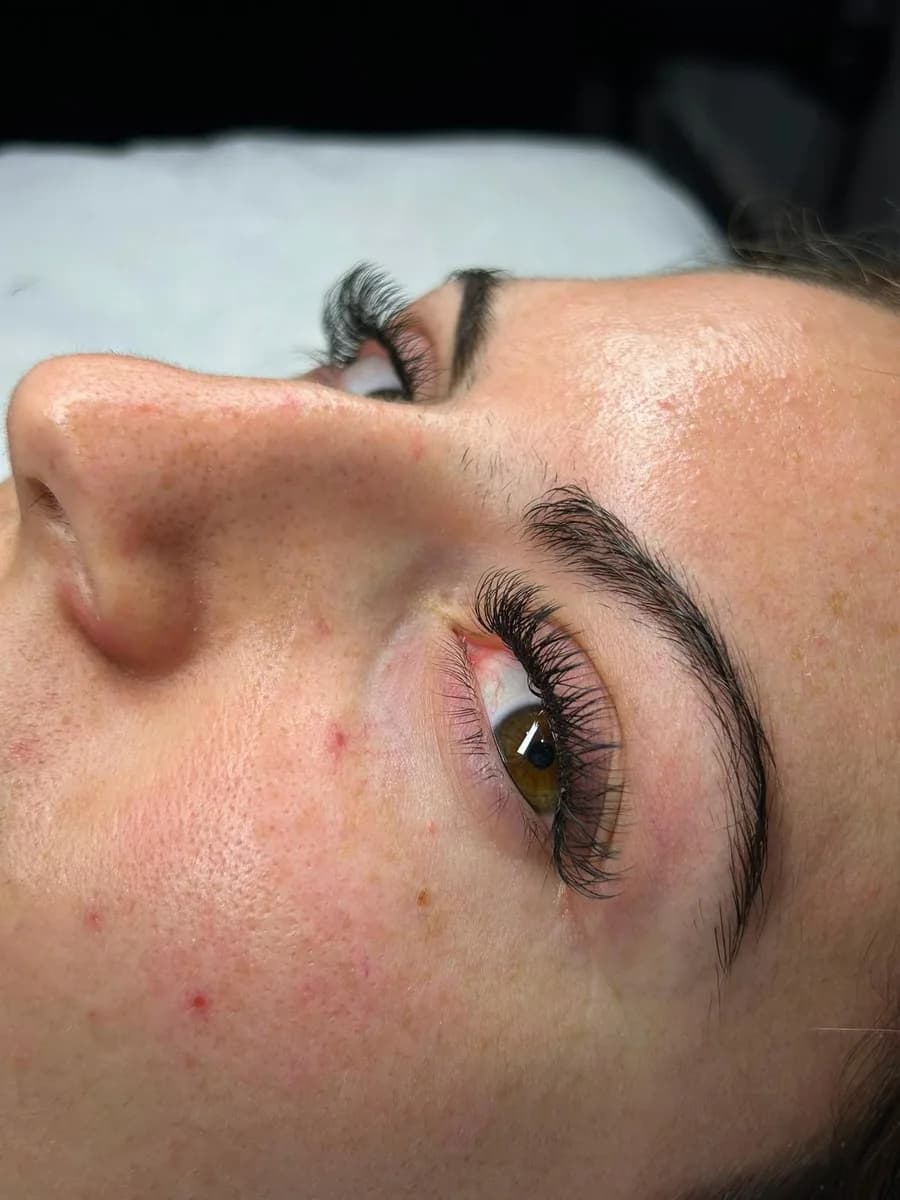 Lash extensions done at YZ Luxe Studio